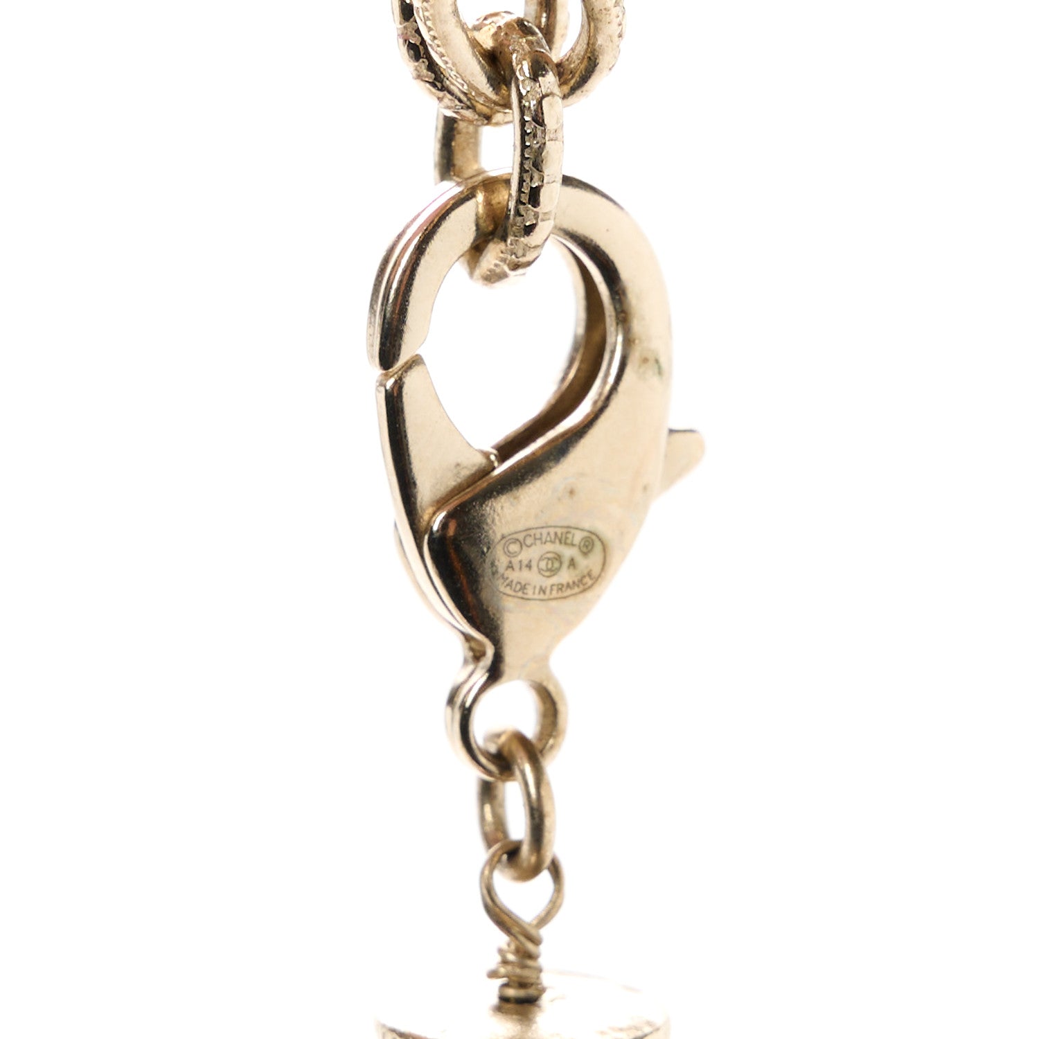 Chanel Metal Paris Dallas CC Sheriff Badge Star Bolo Necklace Gold 4 of 6