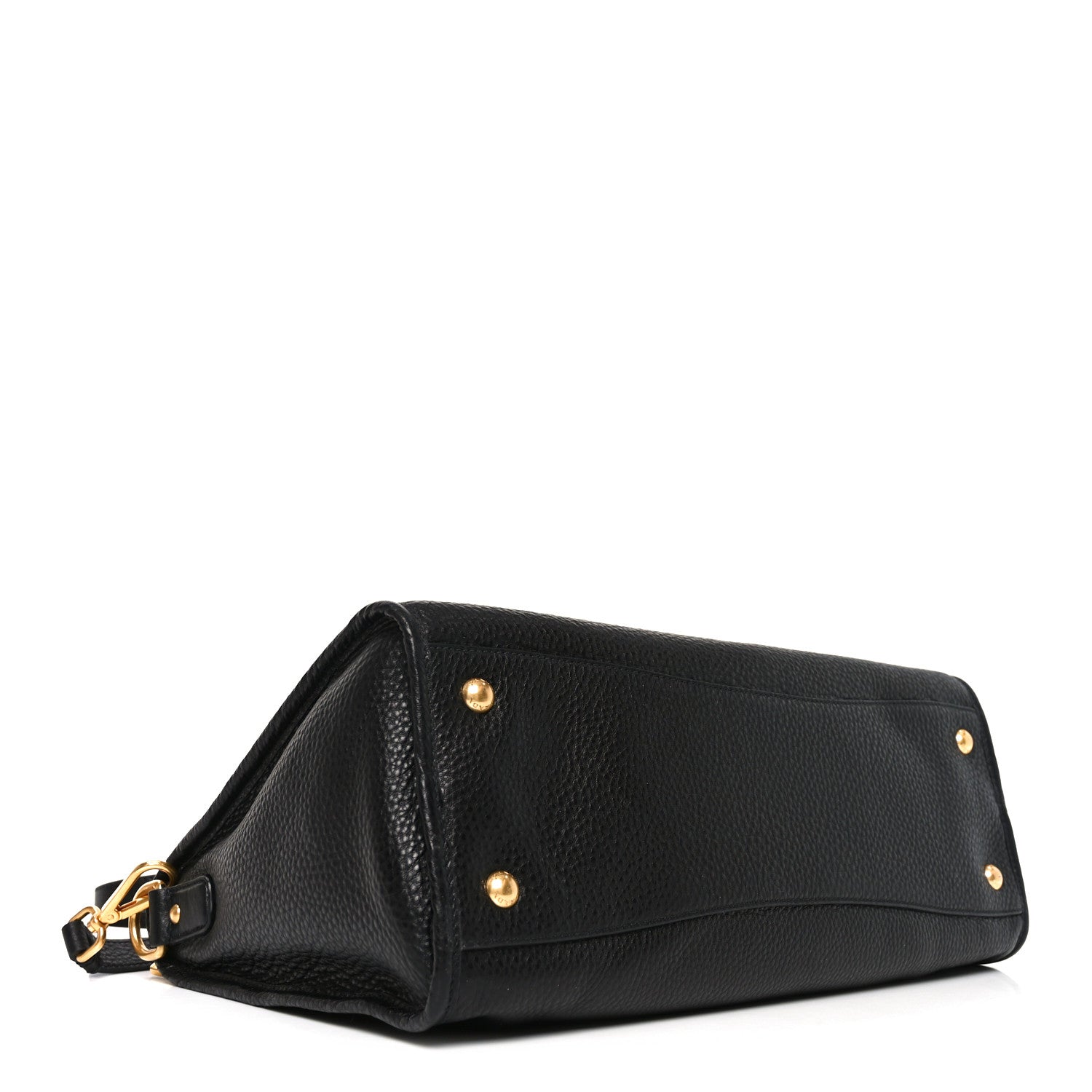 Prada Vitello Daino Shopping Satchel Black 4 of 9