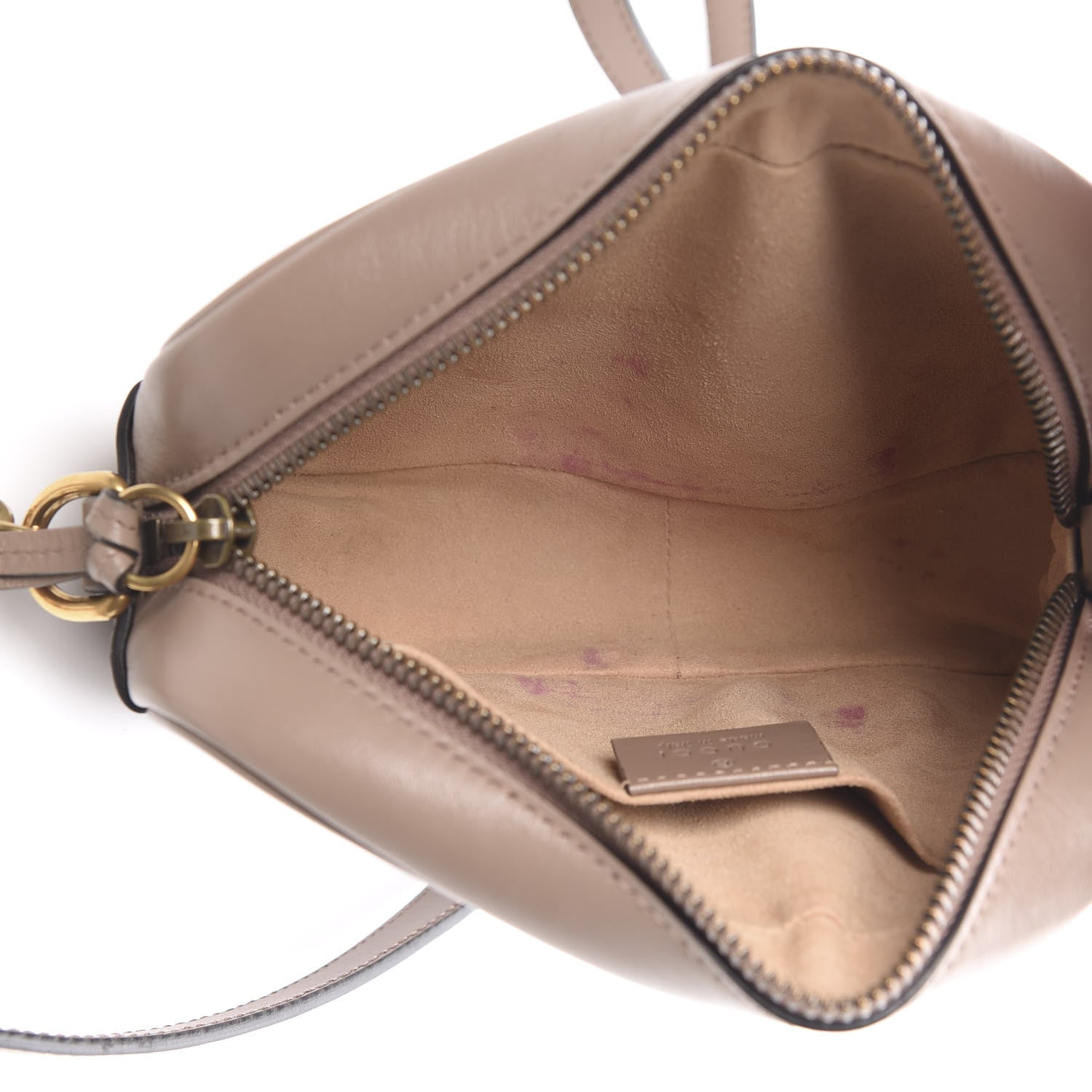 Gucci Calfskin Matelasse Mini GG Marmont Chain Shoulder Bag Porcelain Rose 5 of 15