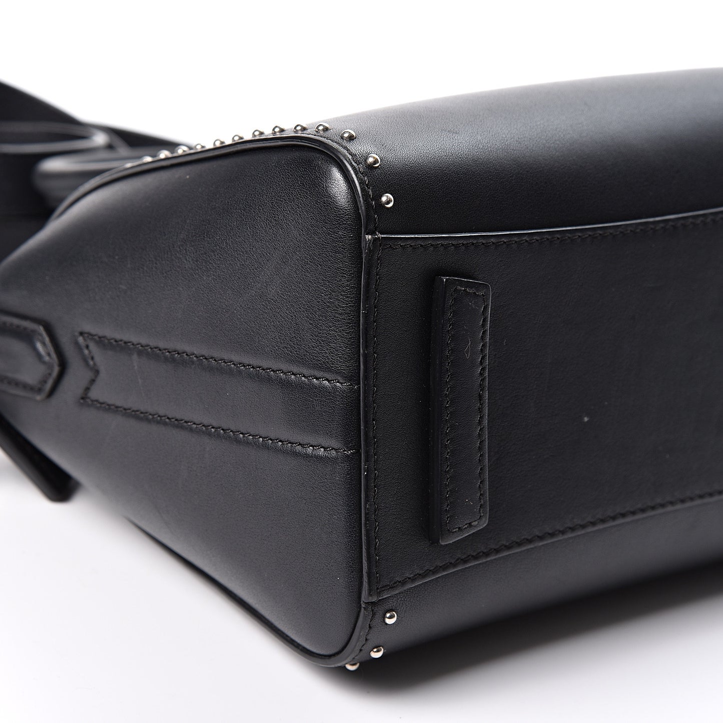 Smooth Calfskin Mini Studded Antigona Black