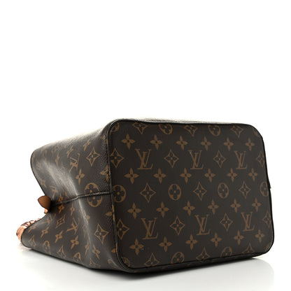 Louis Vuitton Monogram Braided Neonoe MM Peach Cream 4 of 11