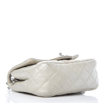 Chanel Metallic Lambskin Quilted Mini Square Flap Silver 4 of 9