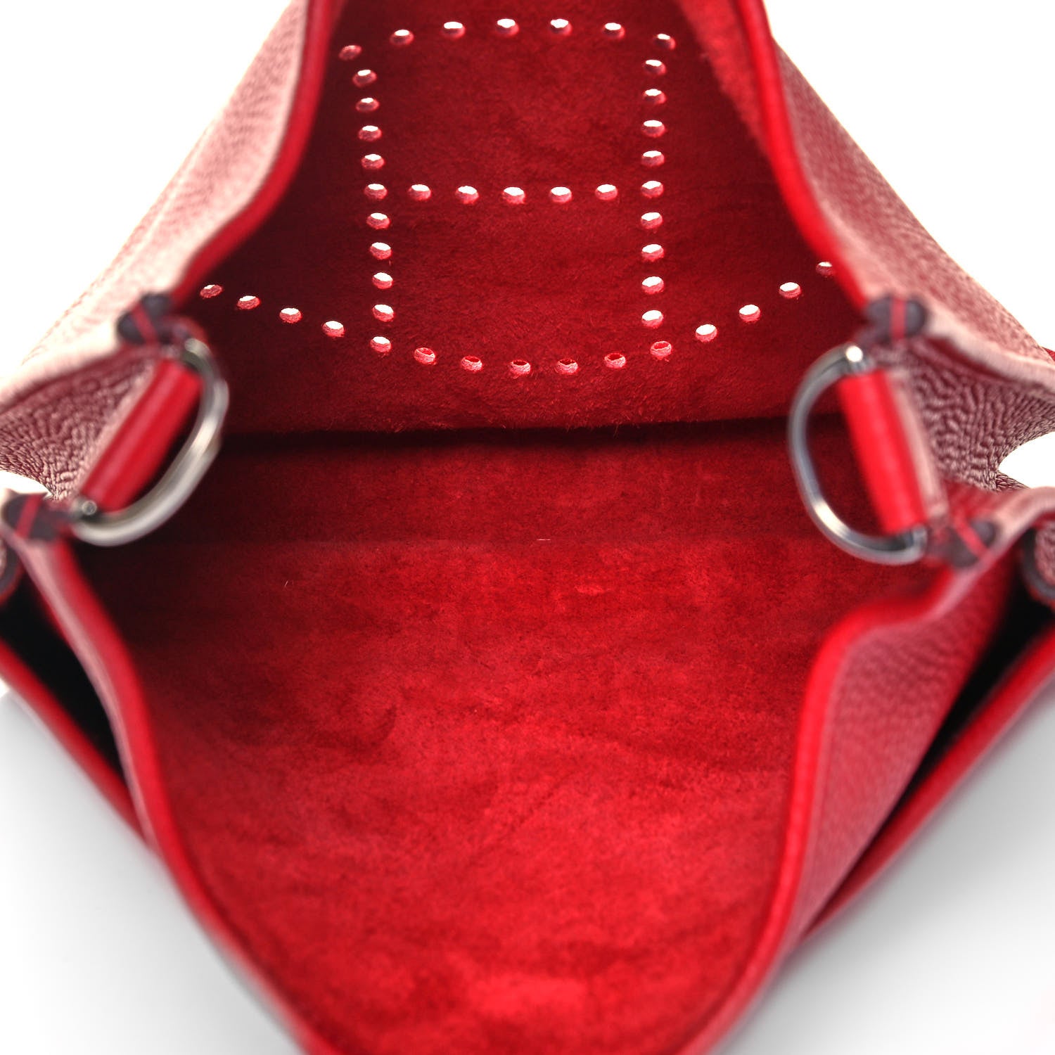 Hermes Taurillon Clemence Evelyne III PM Rouge Casaque 5 of 7