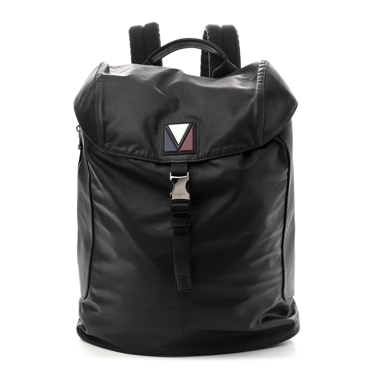 Louis Vuitton Calfskin Nylon V Line Pulse Backpack Asphalt 1 of 9