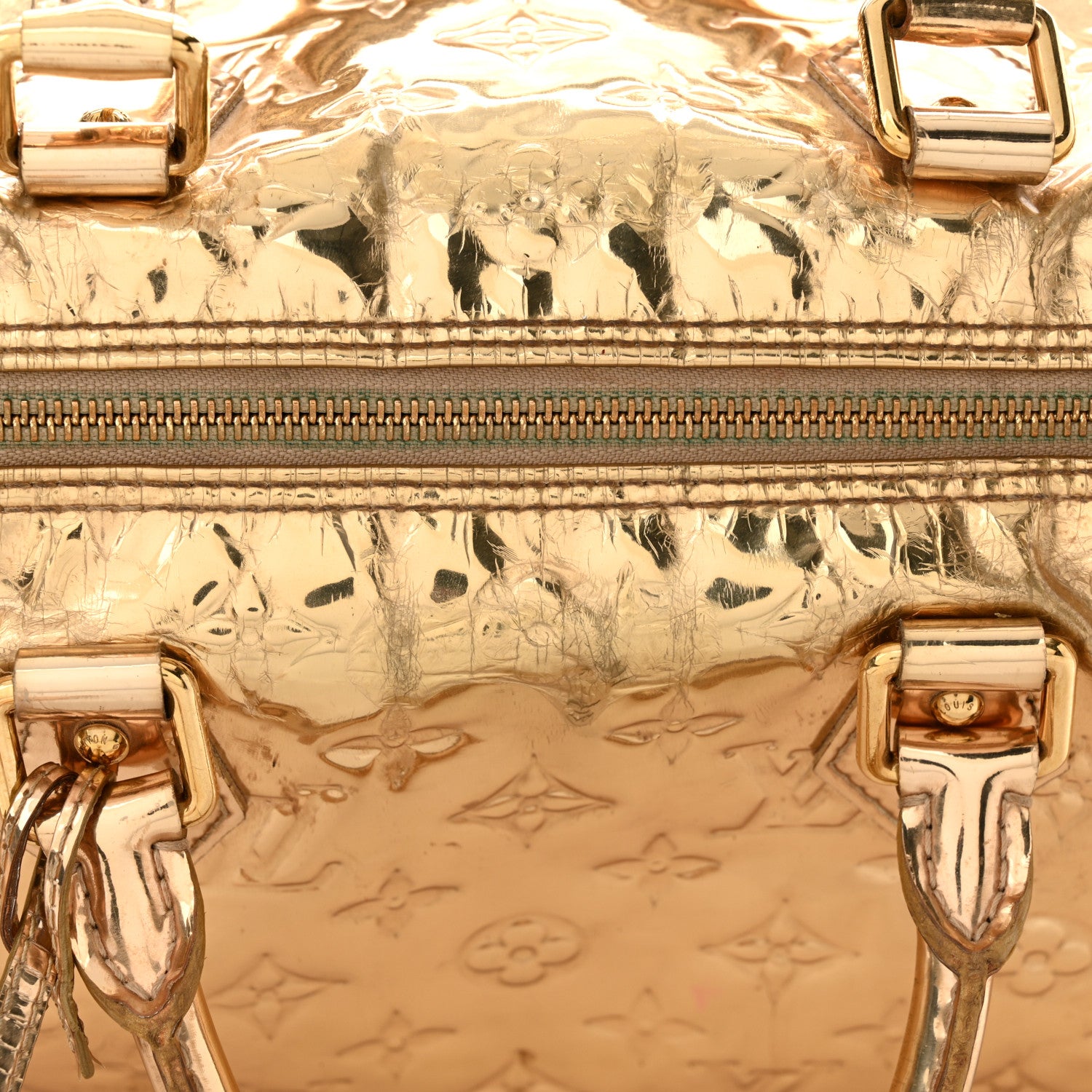 Louis Vuitton Monogram Miroir Speedy 30 Gold 15 of 24