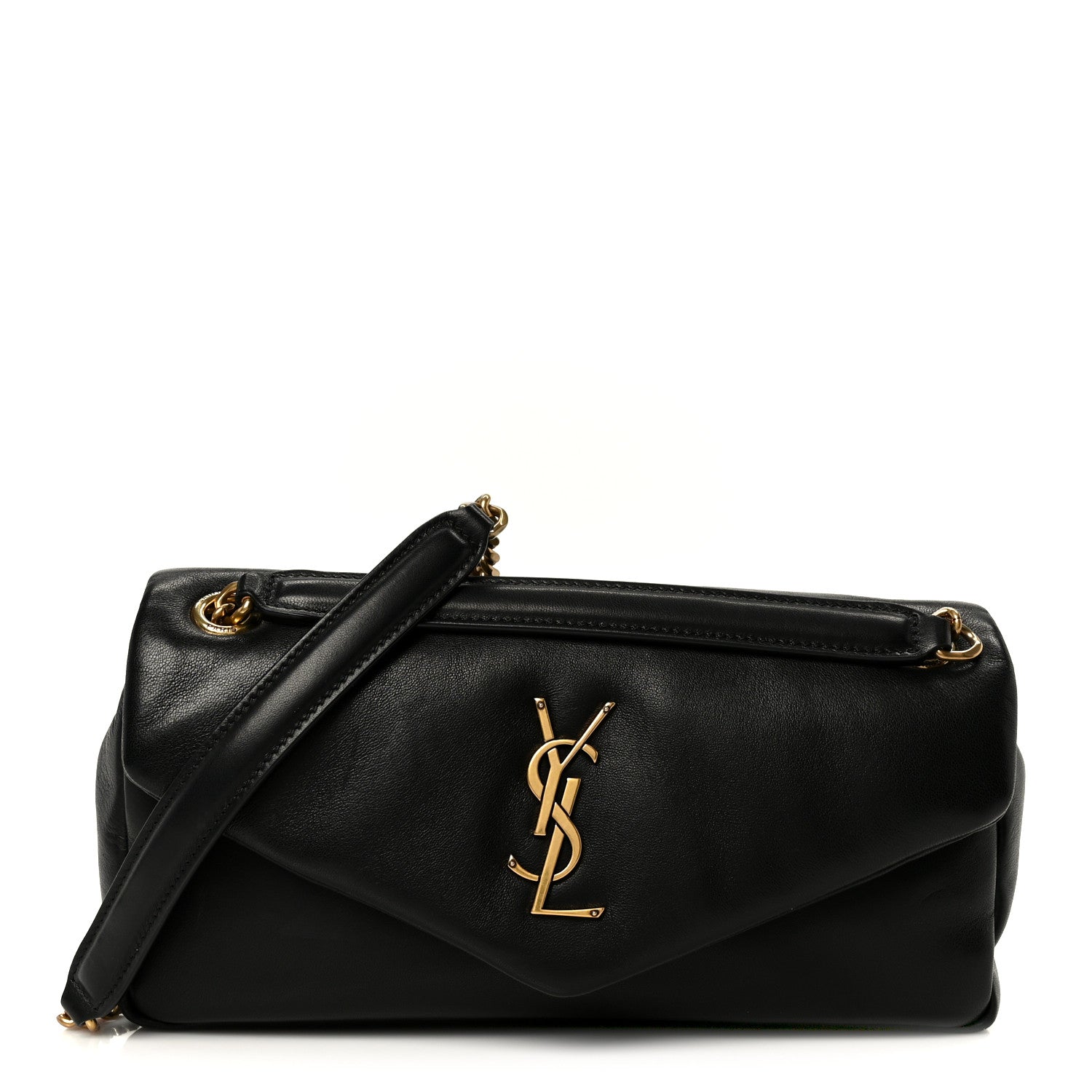 Saint Laurent Plunged Lambskin Calypso Black 1 of 11