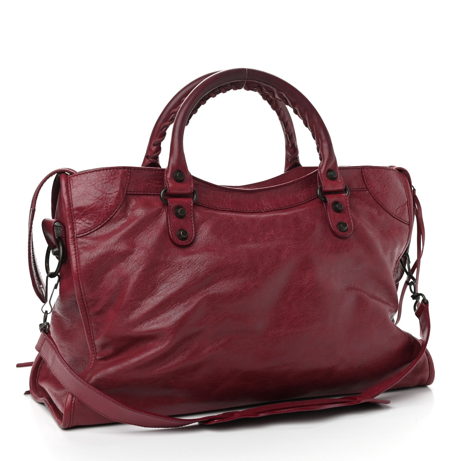 Balenciaga Agneau Classic Hardware City Cassis 2 of 10