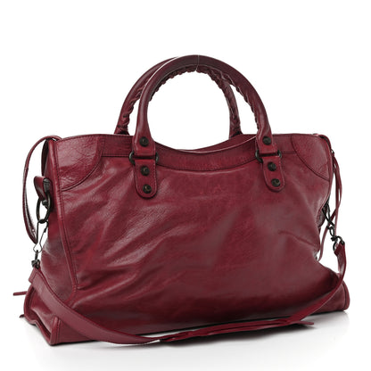 Balenciaga Agneau Classic Hardware City Cassis 2 of 10