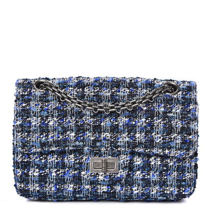 Chanel Tweed Quilted 2.55 Reissue Mini Flap Blue 1 of 10