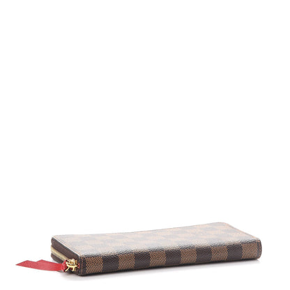 Louis Vuitton Damier Ebene Clemence Wallet Cherry 4 of 8