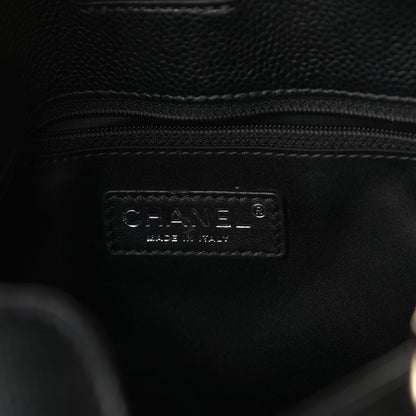 Chanel Caviar Quilted Petit Shopping Tote PST Black 7 of 10