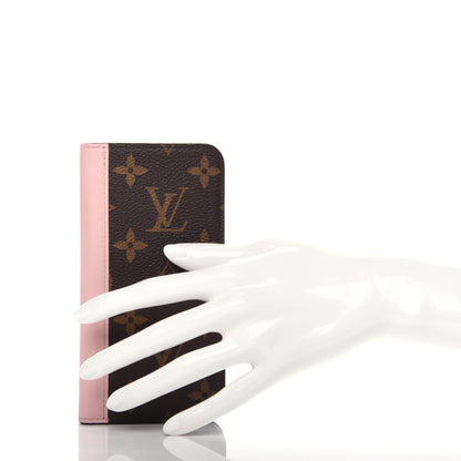 Louis Vuitton Monogram iPhone X Folio Case Rose Ballerine 2 of 7