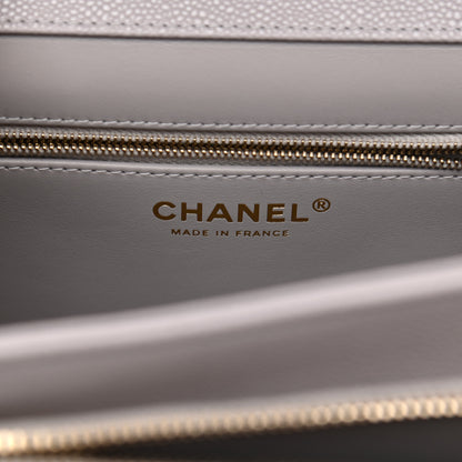 Chanel Caviar Quilted Medium Business Affinity Flap Grey 6 of 10
