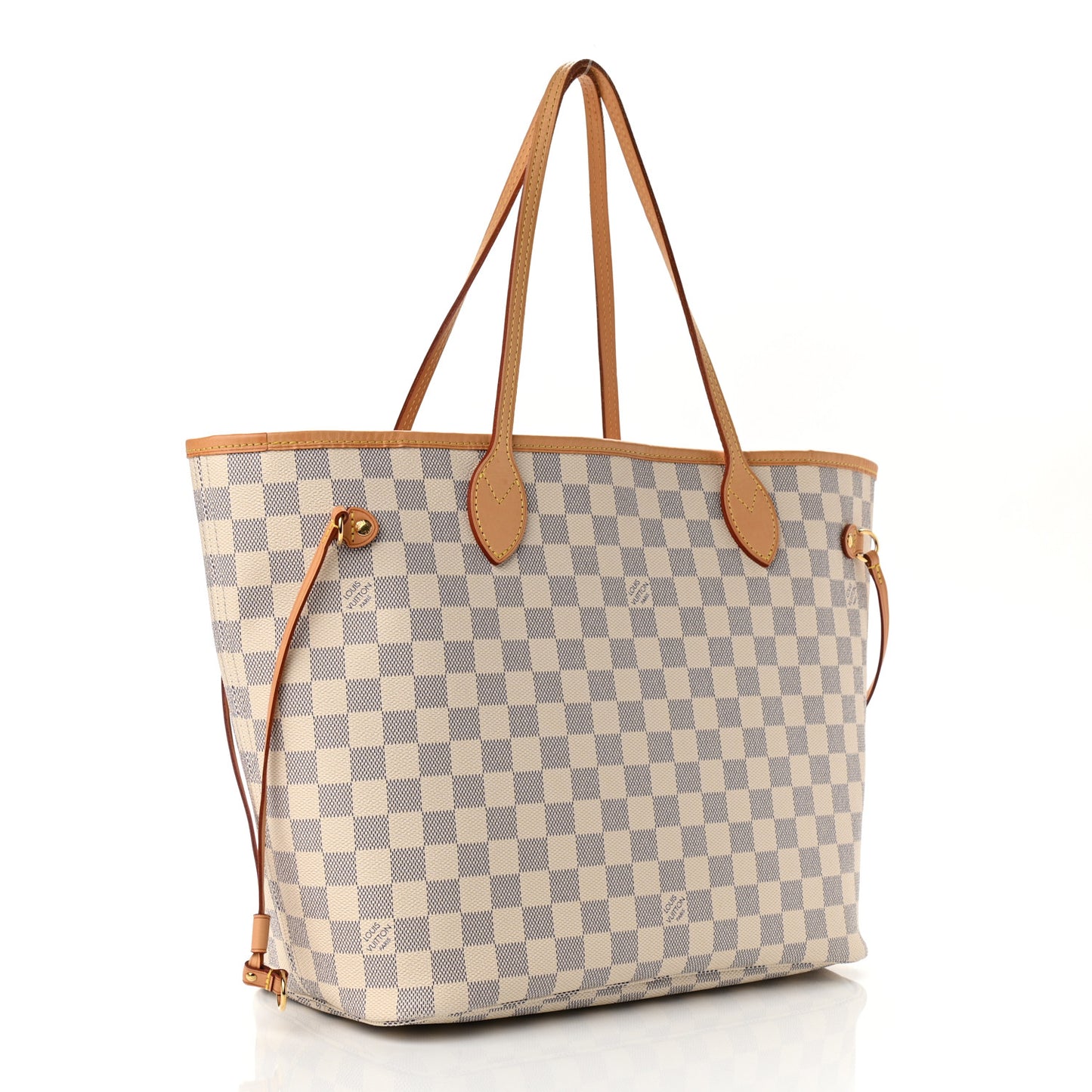 Damier Azur Neo Neverfull MM Rose Ballerine