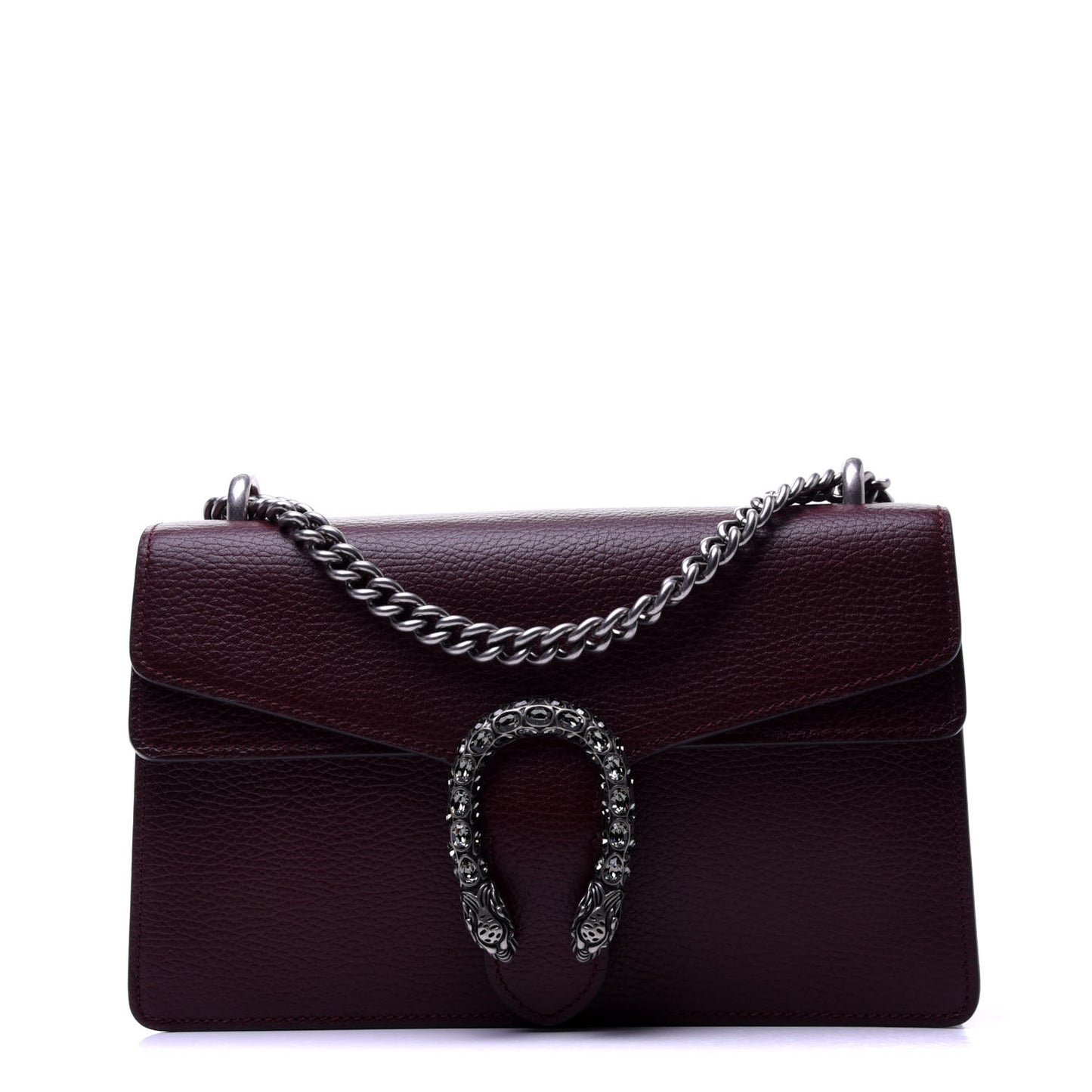 Dollar Calfskin Crystal Small Dionysus Shoulder Bag Vintage Bordeaux