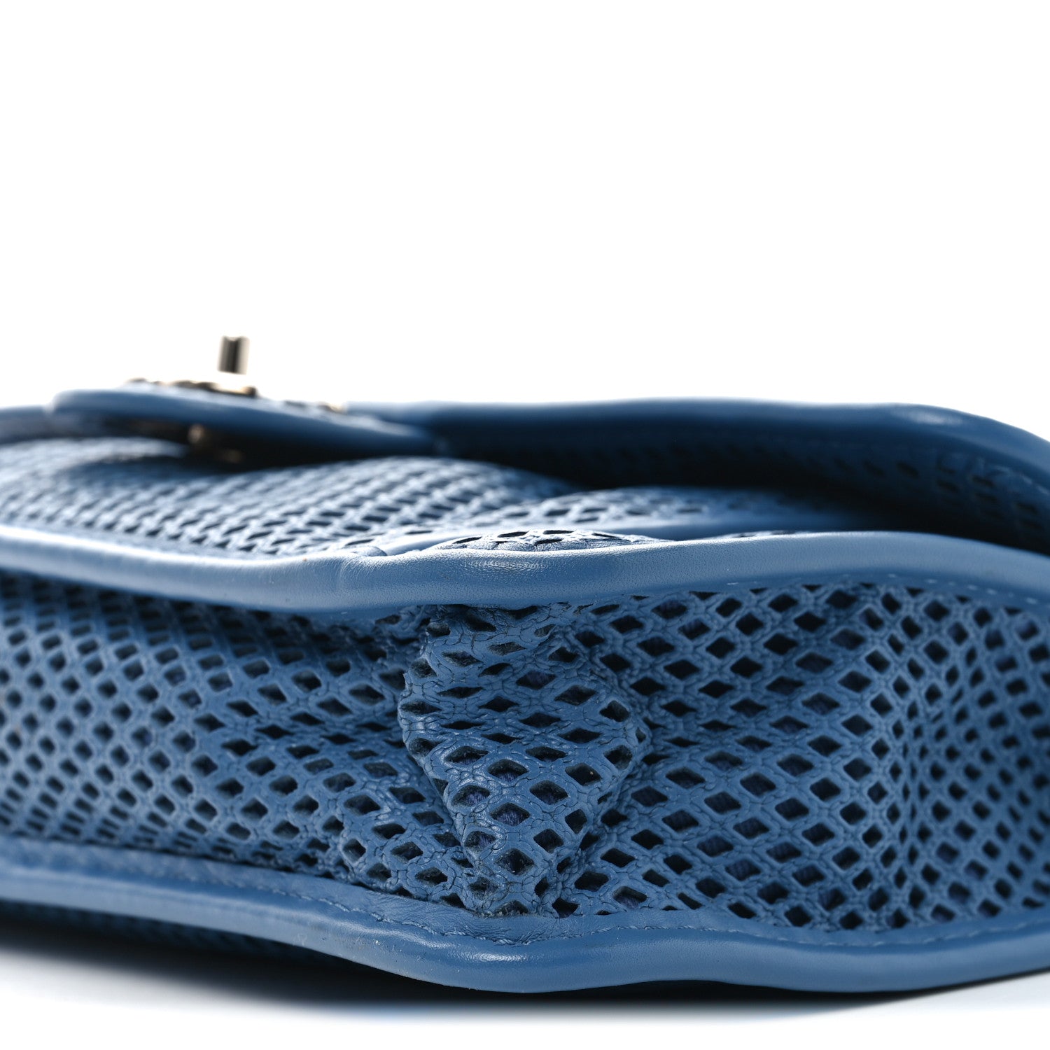 Chanel Perforated Calfskin Large Up In The Air Flap Blue 10 of 10