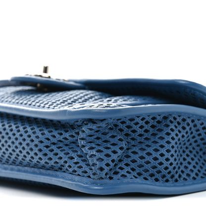 Chanel Perforated Calfskin Large Up In The Air Flap Blue 10 of 10