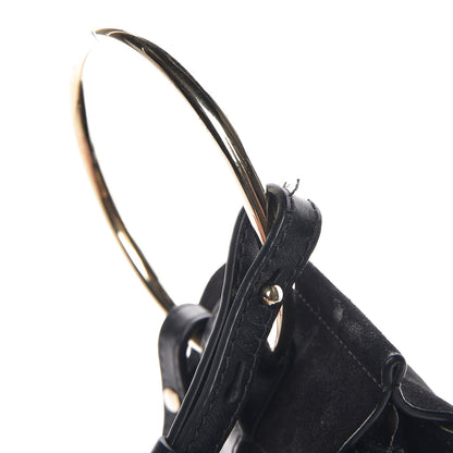 Chloe Suede Calfskin Mini Faye Bracelet Bag Black 8 of 8