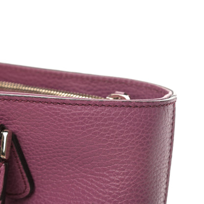 Gucci Pebbled Calfskin Interlocking G Tote Fresia Rose 12 of 12
