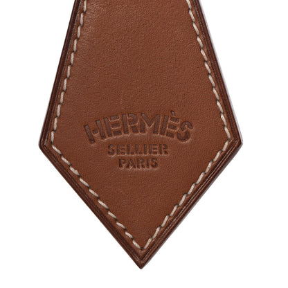 Hermes Barenia Palladium Tab Key Ring Fauve 4 of 5