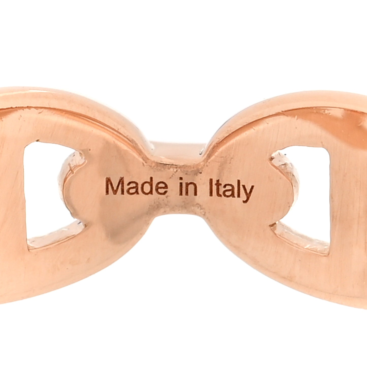 18K Rose Gold PM Chaine d'Ancre Enchainee Ring 54 7