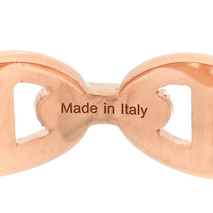 Hermes 18K Rose Gold PM Chaine d'Ancre Enchainee Ring 54 7 5 of 7