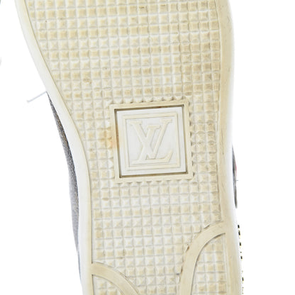 Louis Vuitton Calfskin Monogram LV Black Heart Sneakers 38.5 Cacao 6 of 10