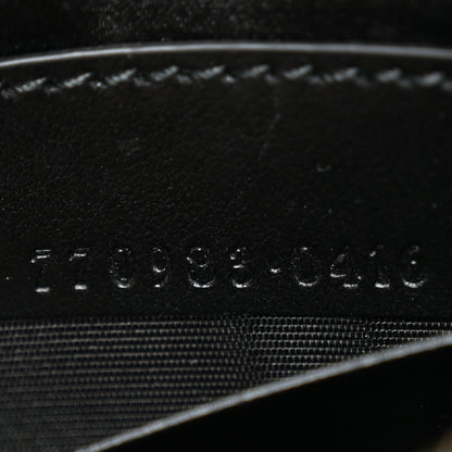 Gucci Velvet Matelasse Double G Studs Torchon GG Marmont Half Moon Hobo Black 7 of 10