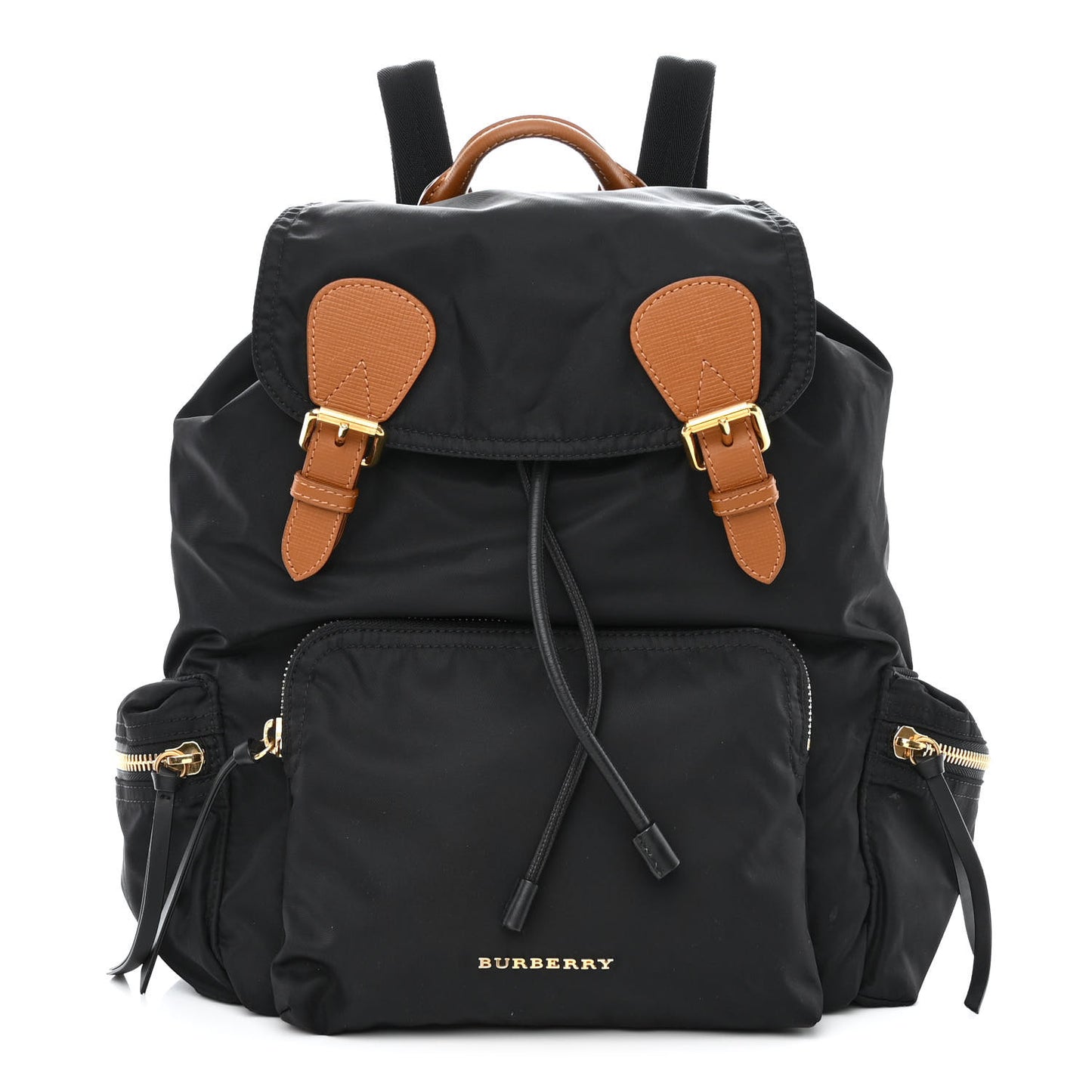 Nylon Medium Rucksack Backpack Black