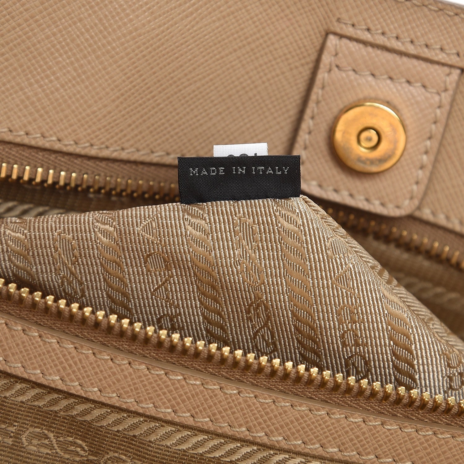 Prada Saffiano Lux Large Tote Sabbia 8 of 20
