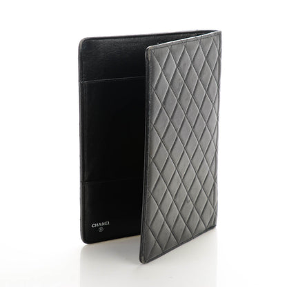 Chanel Lambskin Quilted Large Agenda Cover Black 3 of 8