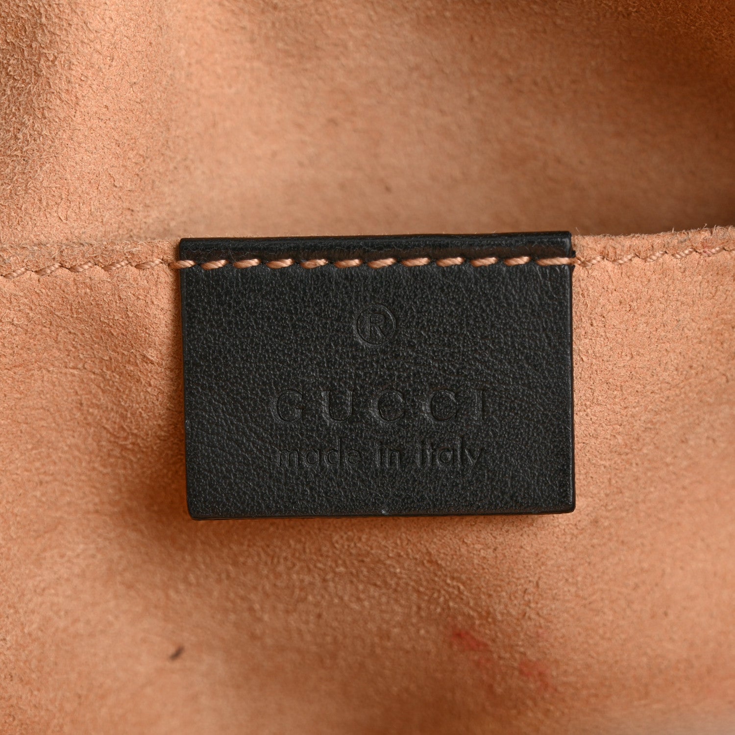 Gucci Calfskin Matelasse Small GG Marmont Chain Shoulder Bag Black 6 of 16