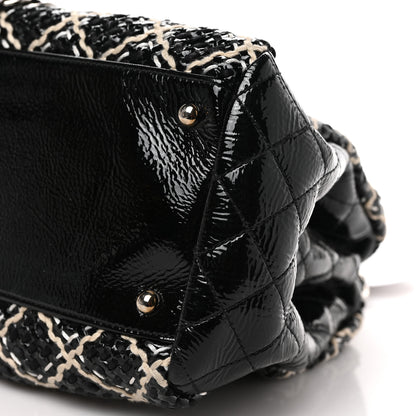 Chanel Patent Hand Embroidered Large Just Mademoiselle Black 9 of 9