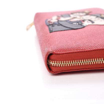 Dolce & Gabbana Dauphine Family Patch Zip Around Wallet Red 9 of 13