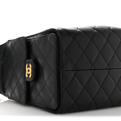 Chanel Caviar Quilted Small Chanel 25 Handbag Black 9 of 11