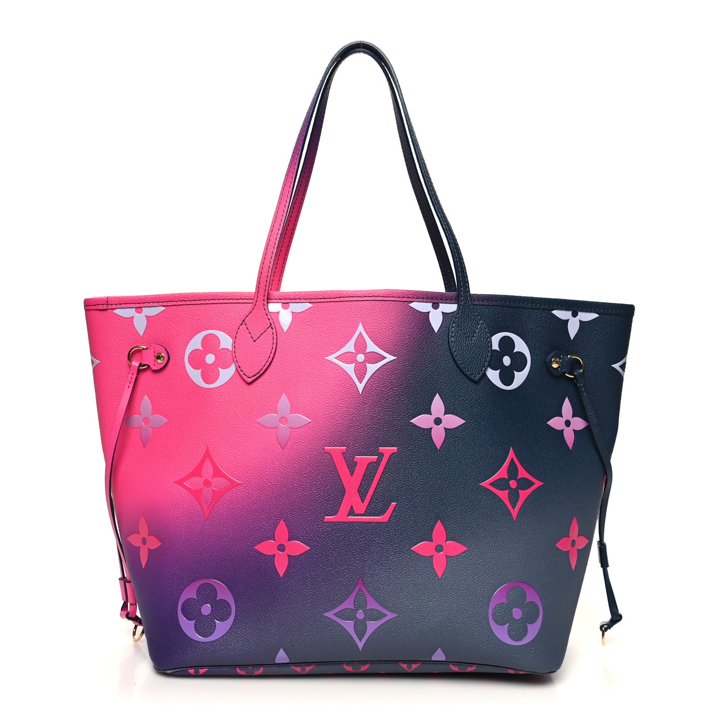 Monogram Giant Spring In The City Neverfull MM Midnight Fuchsia