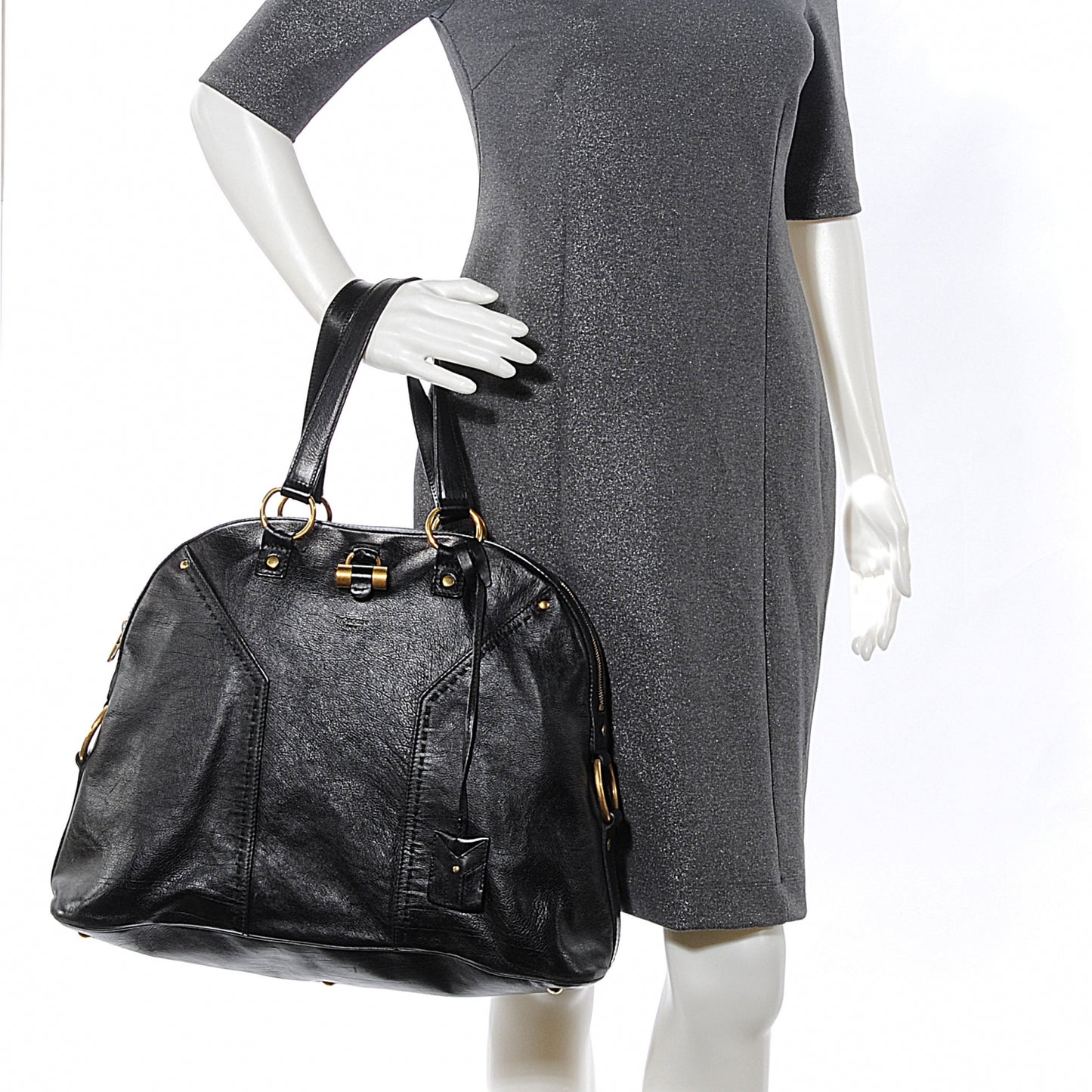 Leather Oversized Muse Black
