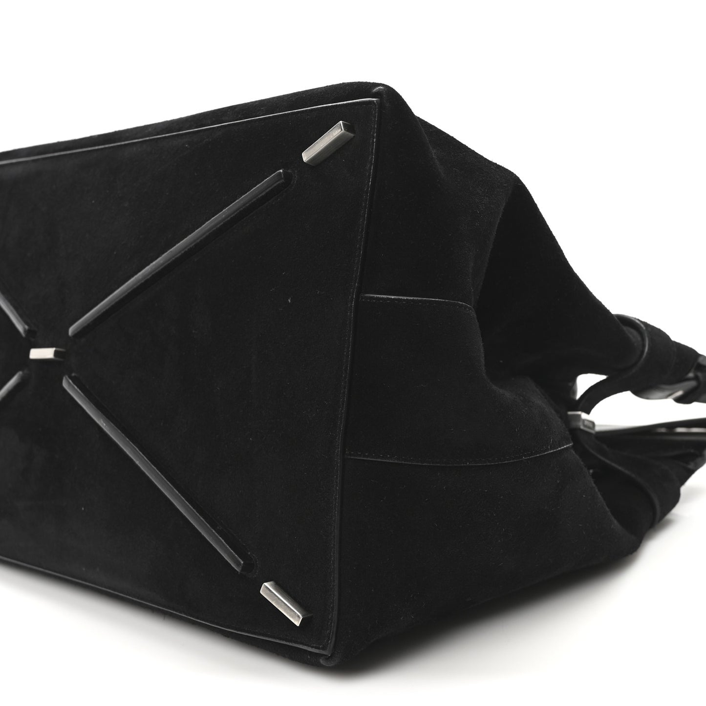 Suede Mens Wanda Tote Bag Black