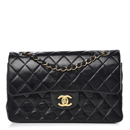 Chanel Lambskin Quilted Small Double Flap Black 1 of 14