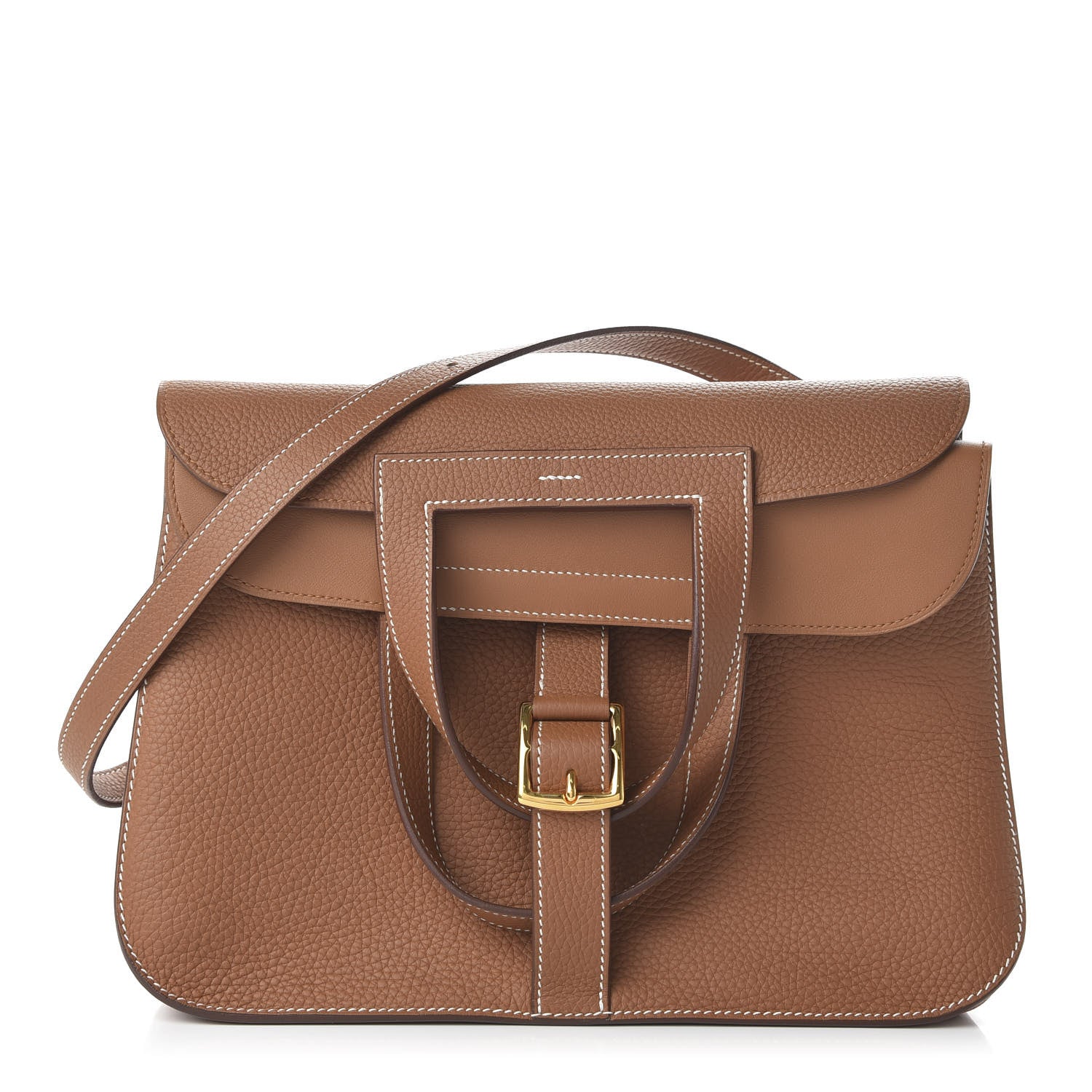 Hermes Taurillon Clemence Halzan 31 Gold 1 of 12