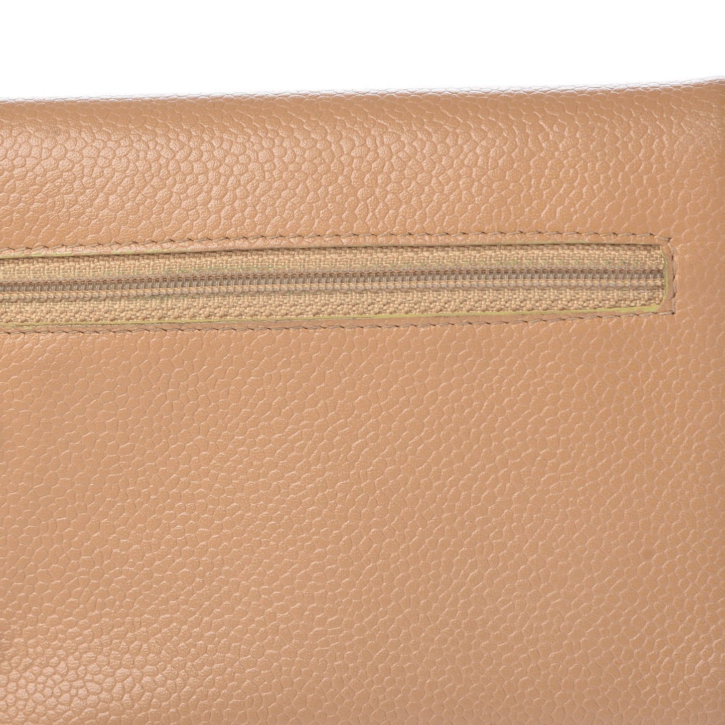 Caviar CC Timeless Flap Wallet Beige