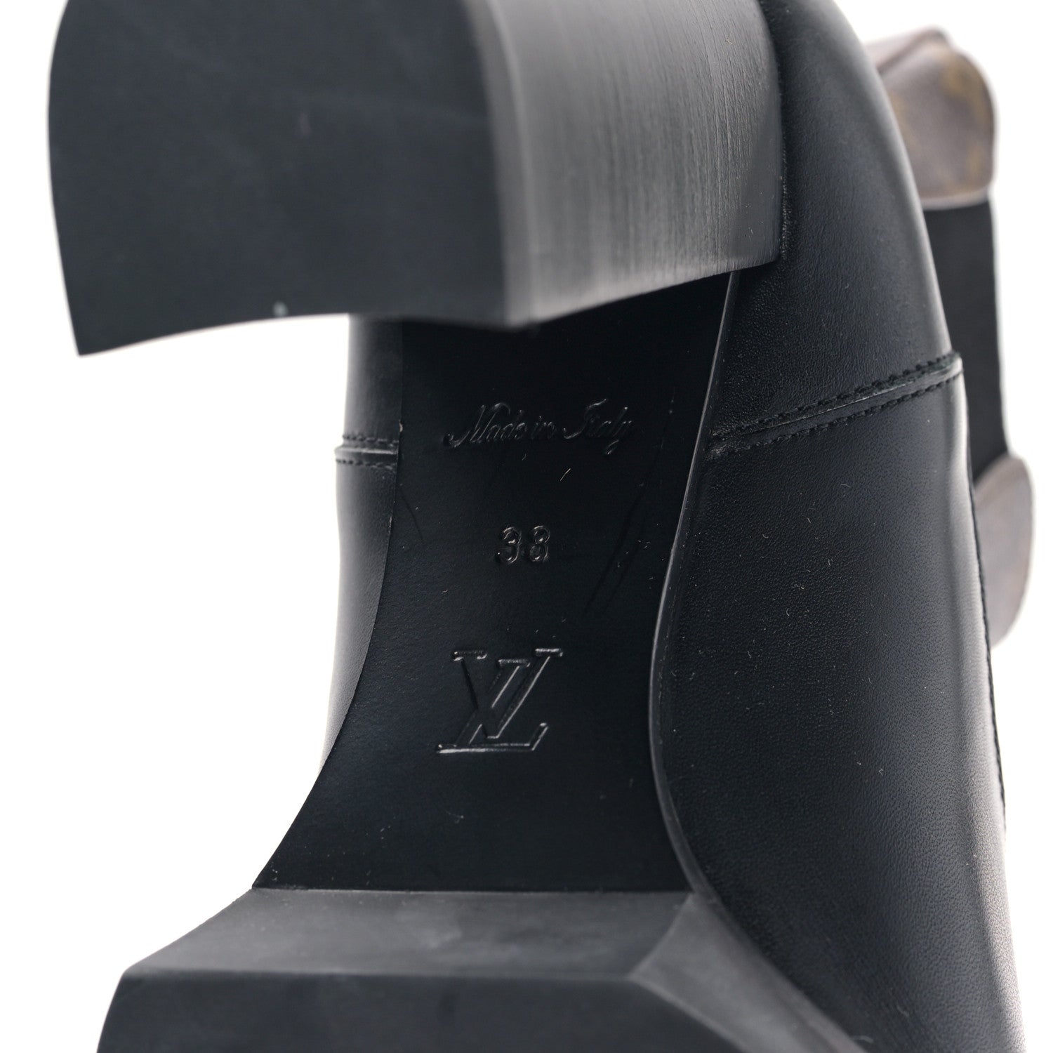 Louis Vuitton Calfskin Monogram Star Trail Ankle Boots 38 Black 5 of 7