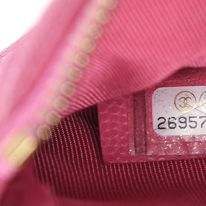 Chanel Caviar Quilted Small Cosmetic Case Pink 7 of 8