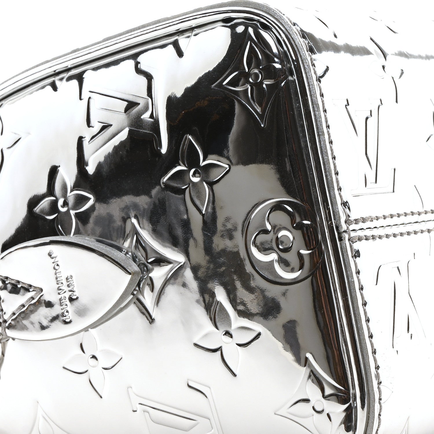 Louis Vuitton Monogram Miroir Speedy Bandouliere 20 Silver 8 of 9