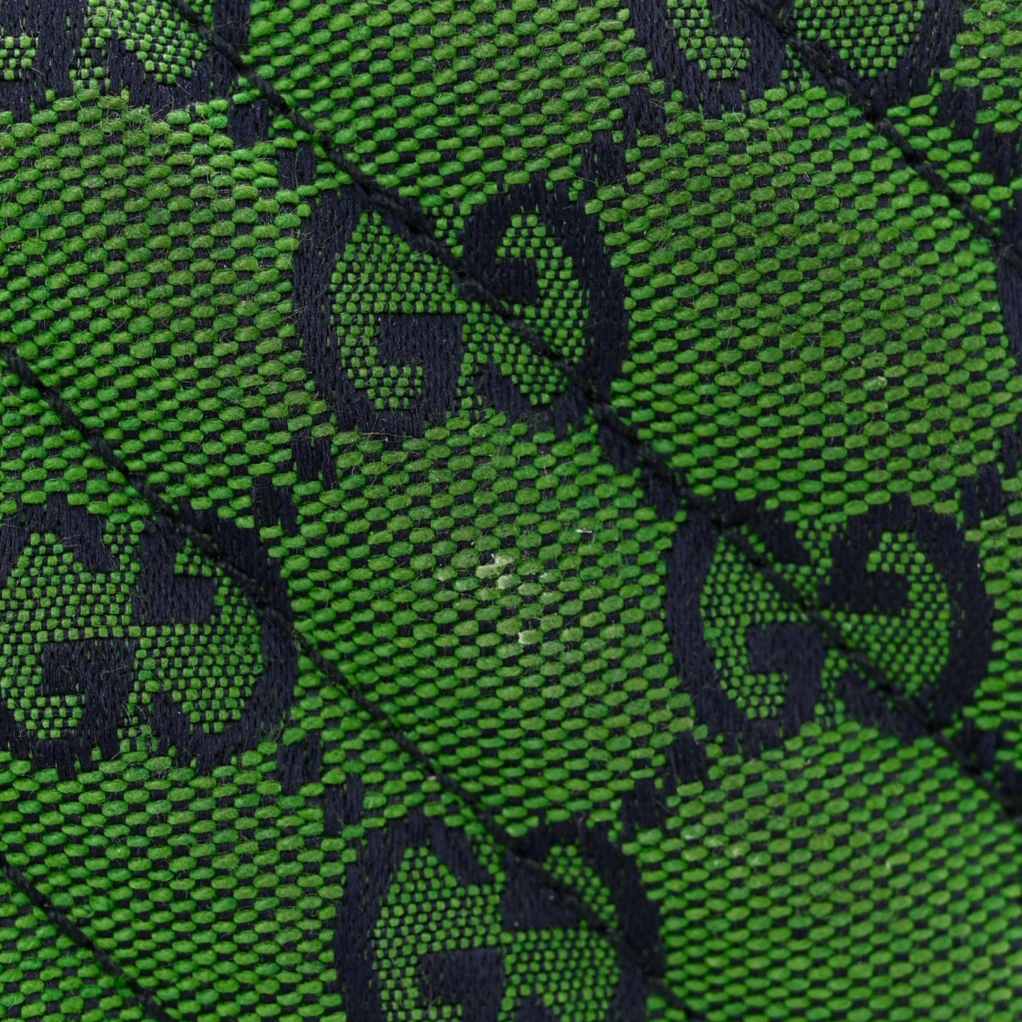 Monogram Multicolor Matelasse Diagonal Small GG Marmont Chain Shoulder Bag Green Blue