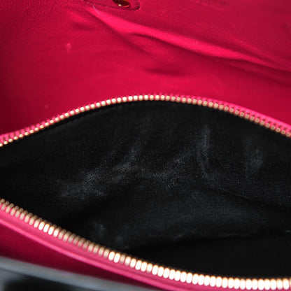 Saint Laurent Calfskin Small Sac De Jour Black Fuchsia 10 of 13