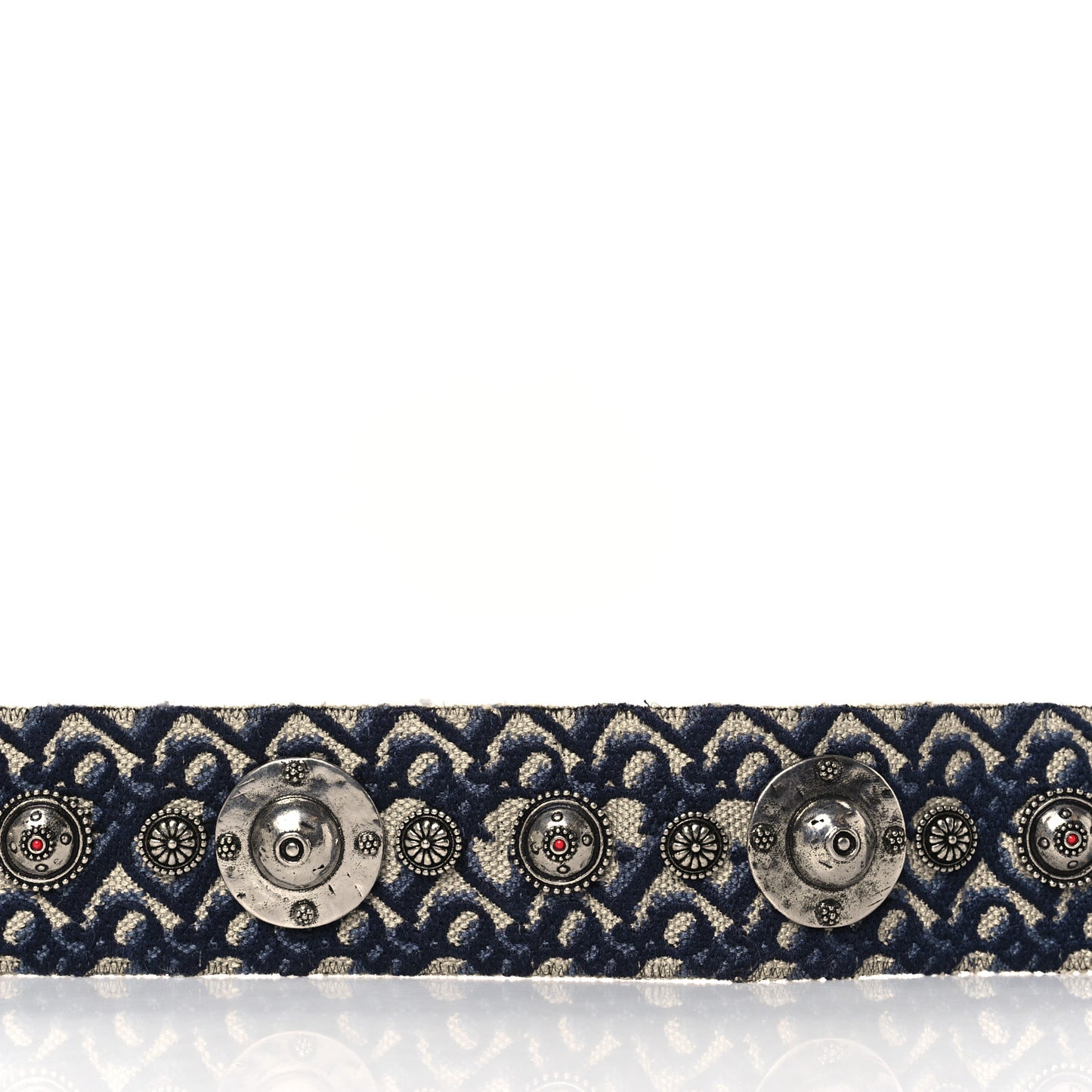 Oblique Studded Shoulder Strap Blue