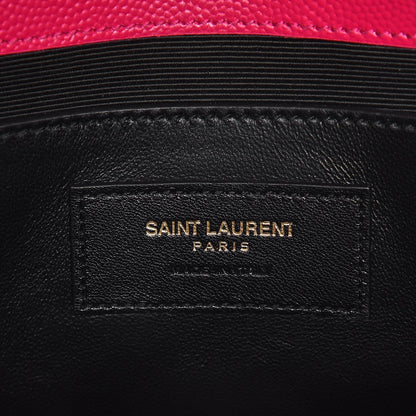 Saint Laurent Grain De Poudre Classic Monogram Kate Clutch Lipstick Fuchsia 6 of 6