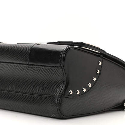 Louis Vuitton Epi Studded Mirror Twist Shoulder Bag MM Black 10 of 10