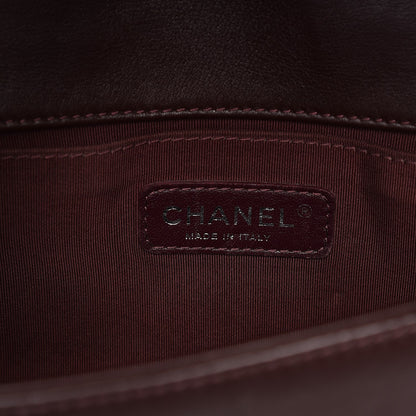 Chanel Calfskin Chevron Quilted Medium Boy Flap Burgundy 6 of 12